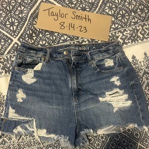 American Eagle mom jean shorts